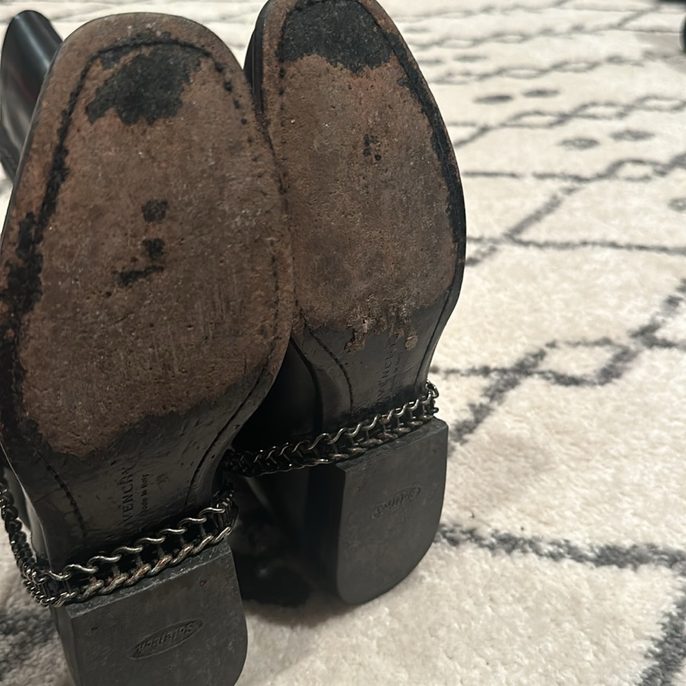 Givenchy Leather-chain link Accent Riding Boot - Picture 7 of 10
